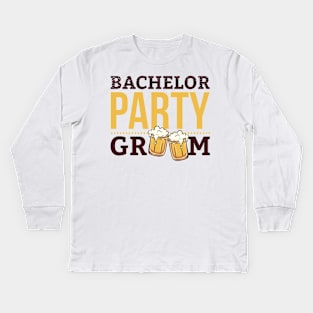 Bachelor Party Groom Kids Long Sleeve T-Shirt